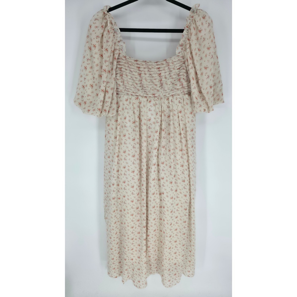 WORTH COLLECTIVE MELODY MAXI DRESS LARGE NWT FLORAL COTTAGECORE PRAIRIECORE